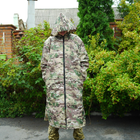 Тактичний військовий дощовик армійський плащ накидка від дощу універсальний видовжений Мультикам - зображення 10
