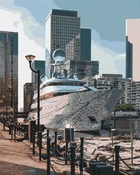 Картина по номерам Канера-Уорф Лондон, 40х50 ArtCraft (11220-AC) (0099-16)