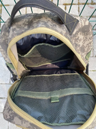 Рюкзак тактический пиксель серый КАТАН 45л - изображение 4