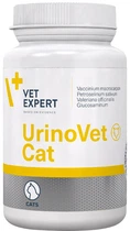 Харчова добавка Vet Expert UrinoVet Cat підтримує правильне функціонування сечовидільної системи у котів 45 шт (5902768346145)