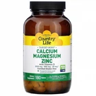 Кальцій-магній-цинк, Calcium Magnesium Zinc, Country Life, 180 таблеток (CLF-02491)
