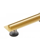 Трап для душа щелевой Epelli Slim D`oro 80 см, из нержавеющей стали. С поворотным сифоном (D2080)