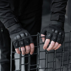 Тактичні рукавички безпалі Oakley чорні розмір XL (11689) - зображення 9