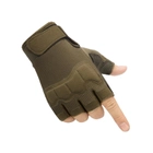 Тактические перчатки беспалые Gloves олива размер M (11687) - изображение 5