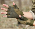Тактические перчатки беспалые Oakley олива размер XL (11688) - изображение 10