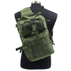 Рюкзак сумка тактична військова міська Eagle M04B Oxford 600D 20л через плече Олива - зображення 7