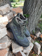 Тактичні зручні чоловічі черевики темно-зелені розмір 44 - зображення 1