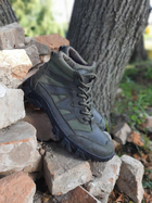 Тактичні зручні чоловічі черевики темно-зелені розмір 43 - зображення 3