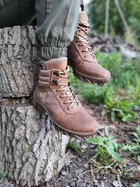 Тактические мужские ботинки с трековой подошвой коричневые размер 39 - изображение 3