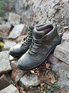 Тактичні зручні чоловічі черевики темно-зелені розмір 37 - зображення 5