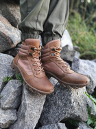 Тактические мужские ботинки с трековой подошвой коричневые размер 40 - изображение 1