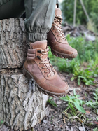 Тактичні чоловічі черевики з трековою підошвою коричневі розмір 36 - зображення 3