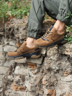 Тактические мужские кроссовки в цвете коричневые размер 38 - изображение 1