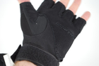 Тактичні рукавички без пальців 9064_M_Black - зображення 6
