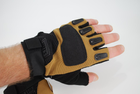 Тактичні рукавички без пальців 9065_Beige - зображення 1