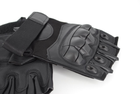 Тактичні рукавички без пальців термостійкі 9069_XL_Black - зображення 3