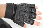 Тактичні рукавички без пальців термостійкі 9069_XL_Black - зображення 5