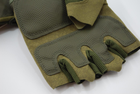 Тактичні рукавички без пальців 9050_M_Olive - зображення 8