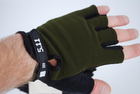 Тактичні рукавички без пальців 9055_Khaki - зображення 1