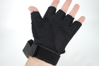 Тактичні рукавички без пальців 9067_L_Black - зображення 8