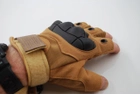 Тактичні рукавички без пальців 9050_M_Beige - зображення 5
