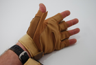 Тактичні рукавички без пальців 9050_M_Beige - зображення 6
