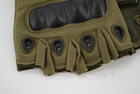 Тактичні рукавички без пальців 9051_М_Olive - зображення 7