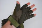 Перчатки тактические без пальцев термостойкие 9069_M_Olive - изображение 7