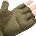 Перчатки тактические Storm-2; L (20-22см); Безпалые; Зеленые. Штурмовые перчатки Штурм Л. - изображение 5