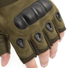 Перчатки тактические Storm-2; XL (22-24см); Безпалые; Оливковые. Штурмовые перчатки Штурм ХЛ. - изображение 6