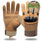 Перчатки тактические Storm-1; M (18-20см); Полнопалые; Койот. Штурмовые перчатки Штурм М. - изображение 1