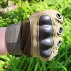 Перчатки тактические Storm-1; XL (22-24см); Полнопалые; Зеленые. Штурмовые перчатки Штурм ХЛ. - изображение 5