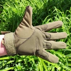 Перчатки тактические Storm-1; XL (22-24см); Полнопалые; Зеленые. Штурмовые перчатки Штурм ХЛ. - изображение 7