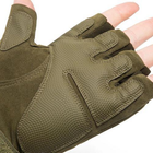 Перчатки тактические Storm-2; M (18-20см); Безпалые; Зеленые. Штурмовые перчатки Штурм М. - изображение 5