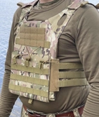 Жилет тактический плитоноска MOLLE А54 JPC мультикам военная армейская - изображение 4
