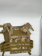 Жилет тактический плитоноска MOLLE А54 JPC мультикам военная армейская - изображение 5