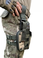 Кобура стегна тактична універсальна камуфляжна для пістолета - зображення 5