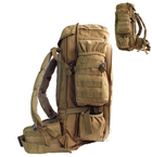 Тактический рюкзак 50-70L c отделением для оружия до 112см Clefers Tactical C70, Хаки (5002207) - изображение 2
