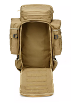 Тактичний рюкзак 50-70L з відділенням для зброї до 120см Clefers Tactical C70, Хакі (5002207) - зображення 6