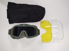 Тактические очки-маска Олива - изображение 3