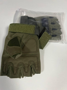 Тактические рукавицы с костяшками M-PACK L Олива - изображение 2