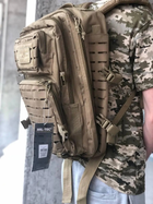 Тактический рюкзак 20 л Койот MIL-TEC Assault Laser Cut 20L Coyote с системой MOLLE Военный Рюкзак Армейский Штурмовой Водоотталкивающий - изображение 11