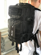 Тактический рюкзак 20 л Черный MIL-TEC Assault Small 20L Black с системой MOLLE Военный Рюкзак Армейский Штурмовой Водоотталкивающий - изображение 3