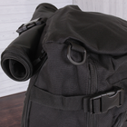 Трансформер рюкзак-сумка водонепроникний de esse 8825-black Чорний - зображення 6