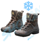 Берці зимові черевики тактичні чоловічі, туфлі тактичні чоловічі берці зимові, натуральна шкіра, розмір 46, Bounce ar. SF-UJ-2146, колір коричневий - зображення 1