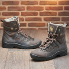 Берці зимові черевики тактичні чоловічі, туфлі тактичні чоловічі берці зимові, натуральна шкіра, розмір 46, Bounce ar. SF-UJ-2146, колір коричневий - зображення 5