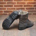 Берці зимові черевики тактичні чоловічі, туфлі тактичні чоловічі берці зимові, натуральна шкіра, розмір 46, Bounce ar. SF-UJ-2146, колір коричневий - зображення 6