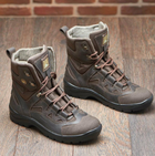 Берці зимові черевики тактичні чоловічі, туфлі тактичні чоловічі берці зимові, натуральна шкіра, розмір 46, Bounce ar. SF-UJ-2146, колір коричневий - зображення 8