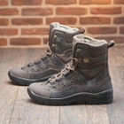 Берці зимові черевики тактичні чоловічі, туфлі тактичні чоловічі берці зимові, натуральна шкіра, розмір 44, Bounce ar. SF-UJ-2144, колір коричневий - зображення 4
