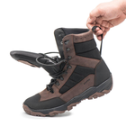 Берцы зимние ботинки тактические мужские, черевики тактичні чоловічі берці зимові, натуральна шкіра, размер 46, Bounce ar. WE-OI-2046, цвет коричневый - изображение 5